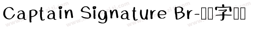 Captain Signature Br字体转换